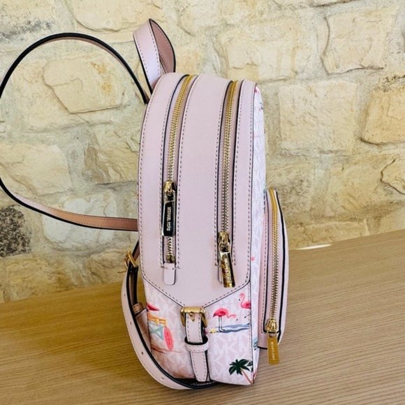 Michael Kors Jaycee medium zip signature zip backpack&wallet NWT authentic - Picture 4 of 13